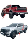 TEK OFFROAD GARAGE Ford Ranger T9 Wildtrak 2023+ Kapı Gövde Kabartma Kaplama – Piano Black ABS Tuning Aksesuar thumbnail 2