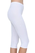 Altunkoza Underwear 12'li Paket Kadın Kapri Tayt Elastan Beyaz 11002 thumbnail 2