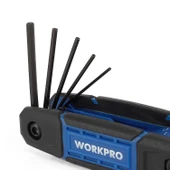 WORKPRO WP222028 8 Parça CR-V Metrik Çakı Tipi Profesyonel Allen Anahtar Takımı thumbnail 3