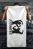 Dijital Baskı Fitness Desenli Spor Havlusu HVL0240 RENKLİ 80 X 160 thumbnail 1