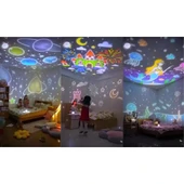 BUNNY'S CARROUSEL Dönen Işıklı Müzikli Gece Lambası, Tavşan Figürlü Karusel Oyuncak, Çocuk Odası Dekoru, Hediye Seçeneği | HZLSTORE thumbnail 2