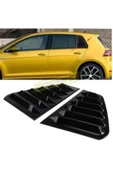 ROAL TUNİNG 2020+VE ÜZERİ UYUMLU VOLKSWAGEN GOLF 8 KELEBEK CAM VİZÖR KAPLAMA IZGARA PİANO BLACK thumbnail 2