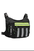 Motosiklet ve Bisiklet Kullanıcıları İçin Unisex Reflektörlü 3 Bölmeli Göğüs Çantası thumbnail 1
