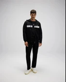 Ellesse EM617-BK Erkek Kapüşonlu Siyah Sweat thumbnail 6
