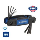 WORKPRO WP222028 8 Parça CR-V Metrik Çakı Tipi Profesyonel Allen Anahtar Takımı thumbnail 1