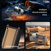 D9 Drone,Fırçasız Motorlu,90° Elektrikli Kamera, Tek Tuş Kalkış–İniş LED Işıklı 4K Akıllı Drone thumbnail 3