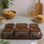 Bambum Nero - Enzo - 13 Parça Cam Kahvaltı Seti thumbnail 4