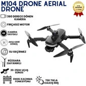 M104 Drone,Fırçasız Motorlu, Engel aşabilen,Uzun Aydınlatmalı,Brushless motorlu 4K Akıllı Drone thumbnail 1