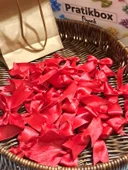 Pratikbox Fiyonk / Saten 2cm'lik / Hediyelik / Süsleme / Kırmızı Renk / 35 Adet /Arkası Silikonlu thumbnail 1