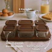 Bambum Nero - Enzo - 13 Parça Cam Kahvaltı Seti thumbnail 1