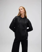 Ellesse EF526-BK Kadın Siyah Kapüşonlu Sweat thumbnail 4