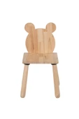 Wood & Joy Doğal Ahşap Çocuk Sandalye Ayı thumbnail 2