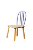 Ahşap Macaron Sandalye( Lila) thumbnail 2