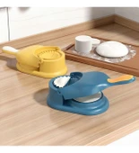 Pratik Hamur Açıcı Mantı Börek Poğaça Hamuru Açma Aparatı Ravioli Mantı Makinesi thumbnail 2