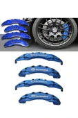 ROAL TUNİNG BREMBO MAVİ KALİPER KAPAK YAZILI 4 LÜ SET TÜM ARAÇ UYUMLU thumbnail 1
