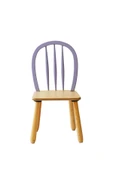 Ahşap Macaron Sandalye( Lila) thumbnail 1
