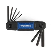 WORKPRO WP222028 8 Parça CR-V Metrik Çakı Tipi Profesyonel Allen Anahtar Takımı thumbnail 2