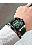Reward Yeşil Renk Kare Model Fonksiyonlu Silikon Spor Erkek Kol Saati + BİLEKLİK thumbnail 3
