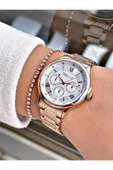 Ferrucci Rosegold Renk Çelik Kordon Kadın Kol Saati Bileklik Hediyeli thumbnail 2