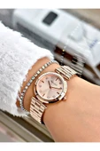 Ferrucci Rose Gold Renk Klasik Sade Model  Kadın Kol Saati + BİLEKLİK thumbnail 2
