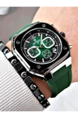 Reward Yeşil Renk Kare Model Fonksiyonlu Silikon Spor Erkek Kol Saati + BİLEKLİK thumbnail 4