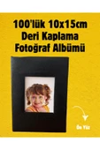 Deri Kaplama Pencereli Fotoğraf Albümü 100'lük 10x15cm thumbnail 1