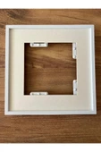 3'lü Yapışkanlı Sök Tak Paspartulu 21 x 21 cm Çerçeveler - Dekoratif Çerçeve PVC Li thumbnail 3