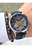 Reward Lacivert Deri Kordon Otomatik Business Erkek Kol Saati + BİLEKLİK HEDİYELİ thumbnail 4