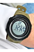 Cockpit Silikon Kordon 5 ATM Su Geçirmez Alarmlı Işıklı Kronometreli Dijital Erkek Kol Saati thumbnail 1
