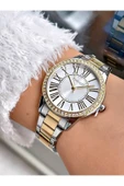 Ferrucci Taşlı Kasa Altın-gümüş Renk Çelik Kordon Kadın Kol Saati Bileklik Hediyeli thumbnail 2