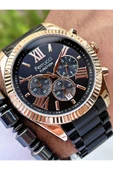 Ferrucci Siyah Rose Gold Renk Fonksiyonlar Aktif Erkek Kol Saati + Bileklik thumbnail 1