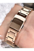 Ferrucci Taşlı Kasa Rosegold Renk Çelik Kordon Kadın Kol Saati Bileklik Hediyeli thumbnail 3