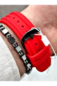 Chaperone Kırmızı Spor Silikon Fonksiyonlu Şık Dizayn Erkek Kol Saati + BİLEKLİK HEDİYELİ By Reward thumbnail 6