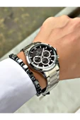 Reward Gümüş Renk Klasik Model Fonksiyonlar Aktif Erkek Kol Saati + Bileklik thumbnail 2