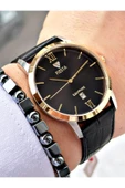 Fiesta Siyah Renk Roma Rakamlı Çelik Kasa Business Erkek Kol Saati + BİLEKLİK thumbnail 3