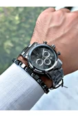 Reward Füme Renk Fonksiyonlar Aktif Çelik Kordon 3 ATM Su Geçirmez Erkek Kol Saati + BİLEKLİK thumbnail 2