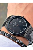 Reward Siyah Renk Takvimli Sade Klasik Model Erkek Kol Saati + BİLEKLİK HEDİYELİ thumbnail 2