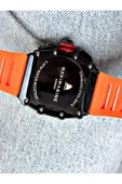 Navimarine Turuncu Renk Fonksiyonlu Spor Silikon Kare Erkek Kol Saati + BİLEKLİK HEDİYELİ thumbnail 6