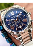 Ferrucci Rose Gold Gümüş Lacivert Kadran Fonksiyonlar Aktif Erkek Kol Saati thumbnail 1