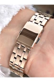 Ferrucci Rosegold Renk Şık Tasarım Çelik Kordon Kadın Kol Saati Bileklik Hediyeli thumbnail 3