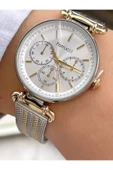 Ferrucci Altın Gold Silver Çift Renk Klasik Hasır Kordon Kadın Kol Saati thumbnail 1