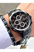 Reward Siyah Renk Fonksiyonlu Çelik Kordon Erkek Kol Saati + BİLEKLİK HEDİYELİ thumbnail 1