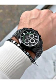 Reward Siyah Renk Kasa Kordon Çelik Business Spor Erkek Kol Saati + BİLEKLİK thumbnail 2