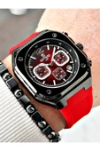 Reward Kırmızı Renk Kare Model Fonksiyonlu Silikon Spor Erkek Kol Saati + BİLEKLİK thumbnail 4