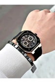 Reward Siyah Renk Kare Model Fonksiyonlu Silikon Spor Erkek Kol Saati + BİLEKLİK thumbnail 3