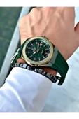 Reward Yeşil Renk Çelik Kasa  Mekanizma Lüx Erkek Kol Saati + BİLEKLİK thumbnail 2