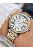 Ferrucci Taşlı Kasa Altın-gümüş Renk Çelik Kordon Kadın Kol Saati Bileklik Hediyeli thumbnail 1