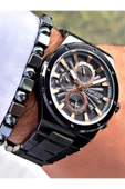 Ferrucci Siyah Renk Fonksiyonlar Aktif Spor Çelik Kordon  Erkek Kol Saati + BİLEKLİK thumbnail 4
