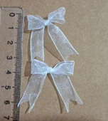 Pratikbox Mini Fiyonk / Tül 1cm'lik / Hediyelik / Süsleme / Beyaz Renk / 50 Adet thumbnail 2