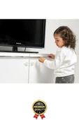 Yeni Üretim Ayarlanır Çekmece Dolap Kapağı Koruma Aparatı Bebek Çocuk Güvenlik Kilidi 3 Adet 17 Cm thumbnail 7